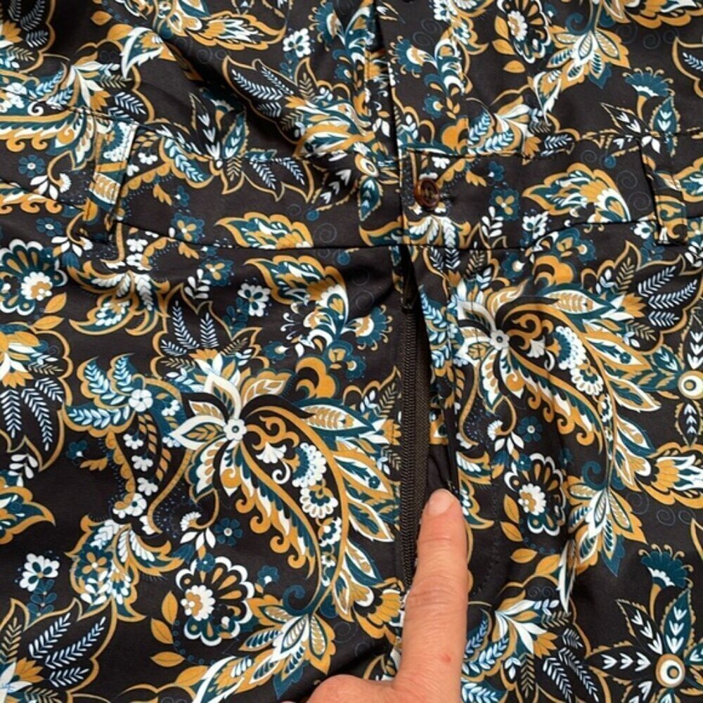 NWOT Romperjack BOHEMIAN short sleeve shorts button down lightweight jumpsuit L - Picture 10 of 11